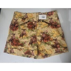 Rodeo Quincy Dona Isabella Western Floral Shorts XL